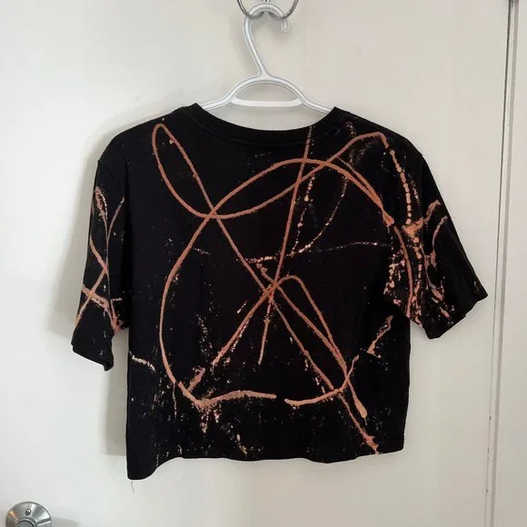 ✨Upcycled | Puma | Cropped T Shirt | Small | Black - Picture 12 of 12